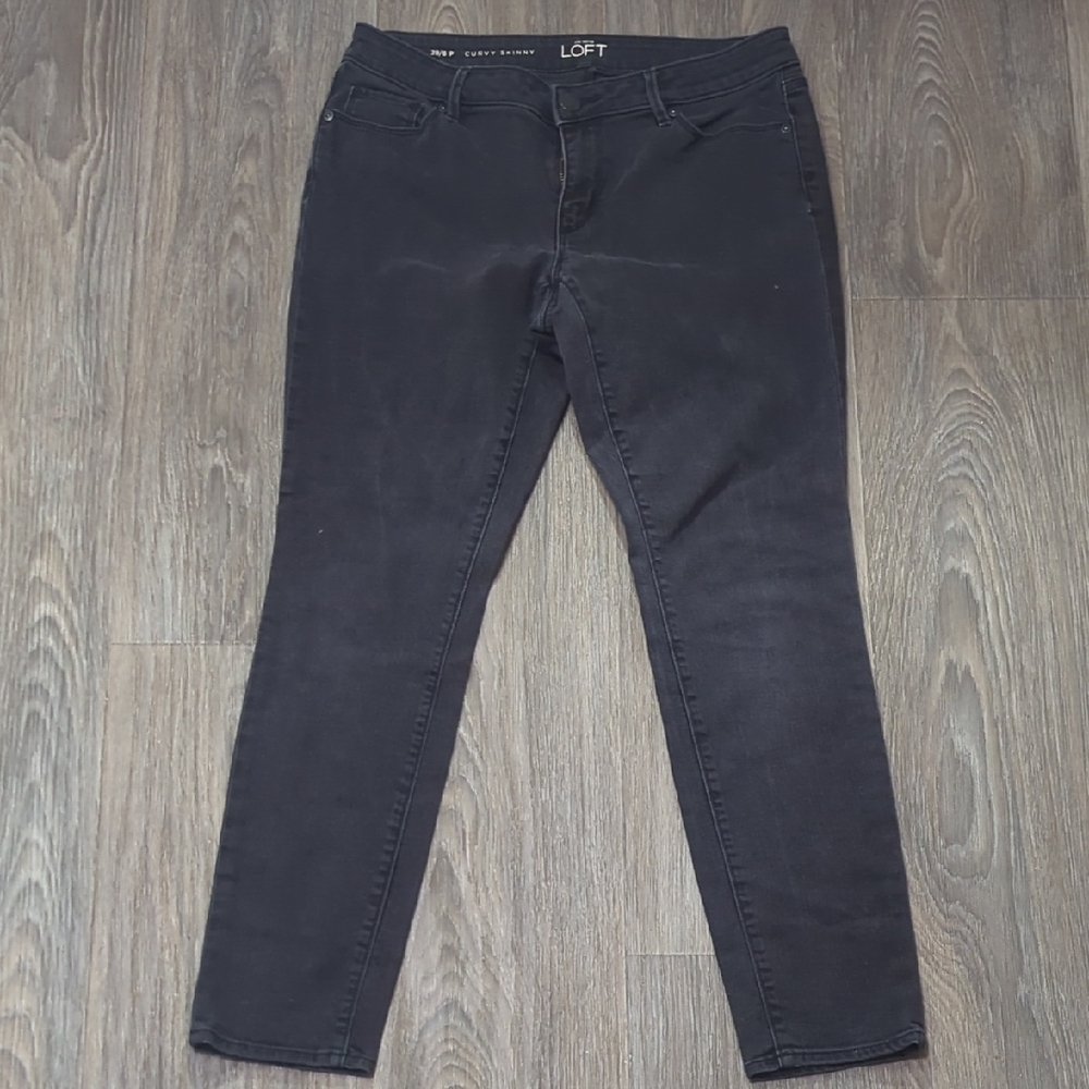LOFT Women's Dark Gray Skinny Jeans